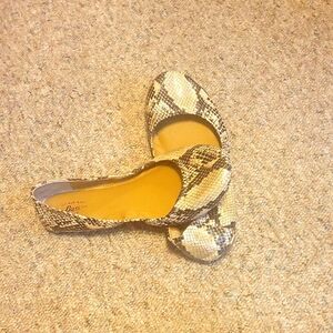 Bass Lex Snakeskin Print Flats